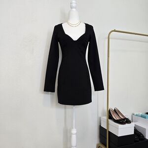 Zara Long sleeve black minidress